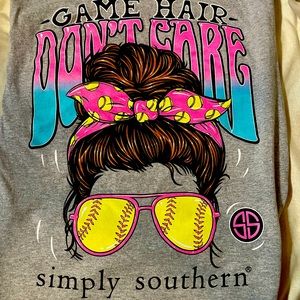 Simply Southern T-shirt Softball Hair